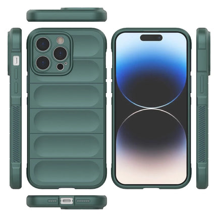 iPhone 14 Pro Optimum Silikon Kılıf - Koyu Yeşil 3