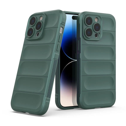 iPhone 14 Pro Optimum Silikon Kılıf - Koyu Yeşil 2