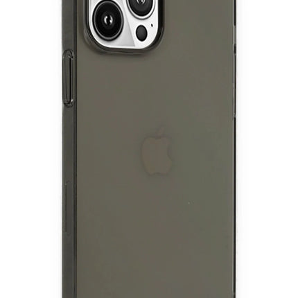 iPhone 14 Pro Pc Sert Şeffaf Kapak Kılıf - Siyah 2