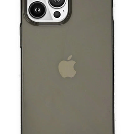 iPhone 14 Pro Pc Sert Şeffaf Kapak Kılıf - Siyah