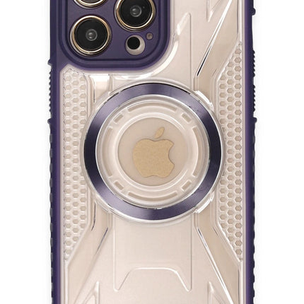 iPhone 14 Pro Prag Magneticsafe Kapak Kılıf - Derin Mor