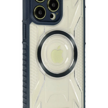 iPhone 14 Pro Prag Magneticsafe Kapak Kılıf - Lacivert 2