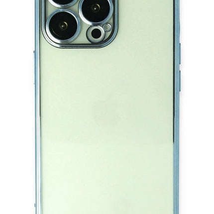 iPhone 14 Pro Razer Lensli Silikon Kılıf - Açık Mavi