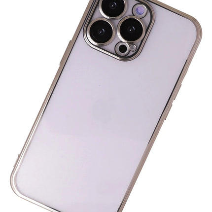 iPhone 14 Pro Razer Lensli Silikon Kılıf - Gold 2