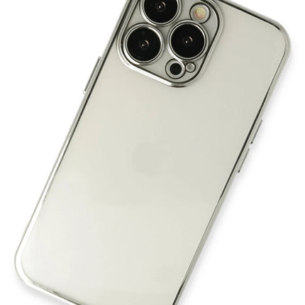 iPhone 14 Pro Razer Lensli Silikon Kılıf - Gümüş 2