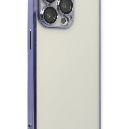 iPhone 14 Pro Razer Lensli Silikon Kılıf - Mor 3