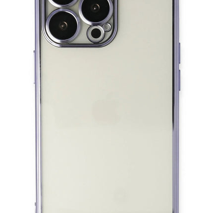 iPhone 14 Pro Razer Lensli Silikon Kılıf - Mor