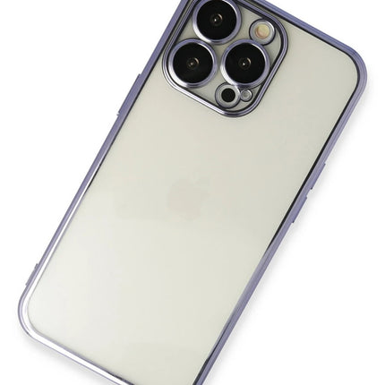 iPhone 14 Pro Razer Lensli Silikon Kılıf - Mor 2