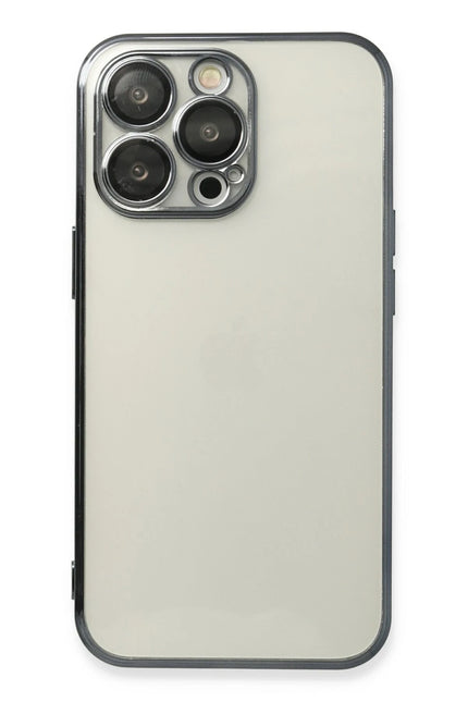 iPhone 14 Pro Razer Lensli Silikon Kılıf - Siyah
