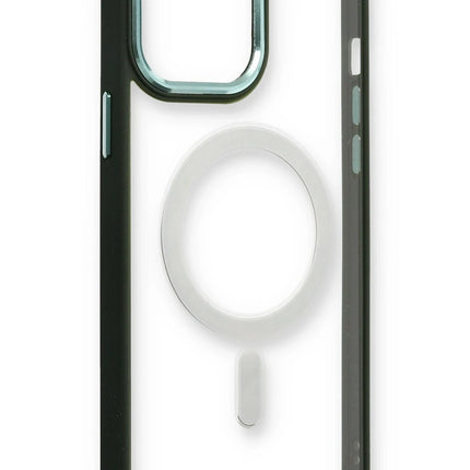 iPhone 14 Pro Room Magneticsafe Silikon Kılıf - Köknar Yeşili 4
