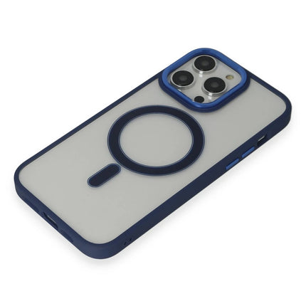 iPhone 14 Pro Room Magneticsafe Silikon Kılıf - Lacivert 4