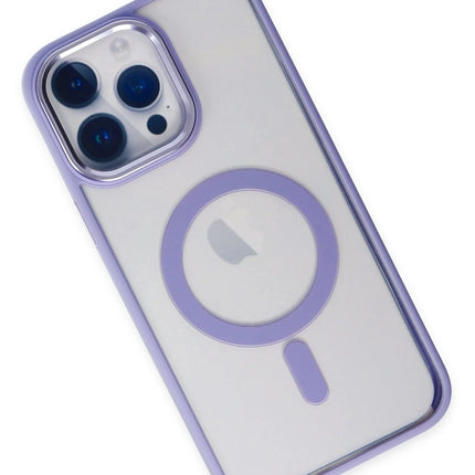 iPhone 14 Pro Room Magneticsafe Silikon Kılıf - Lila 3