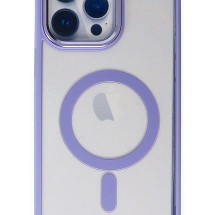 iPhone 14 Pro Room Magneticsafe Silikon Kılıf - Lila 2