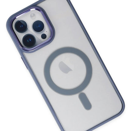iPhone 14 Pro Room Magneticsafe Silikon Kılıf - Sierra Blue 3