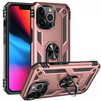 iPhone 14 Pro Sofya Yüzüklü Silikon Kapak Kılıf - Rose 2
