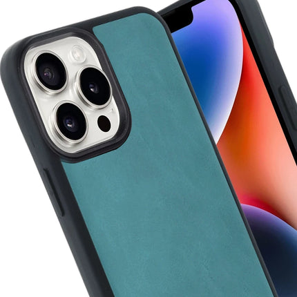 iPhone 14 Pro Max Aras Deri Kapak Kılıf - Açık Yeşil 2
