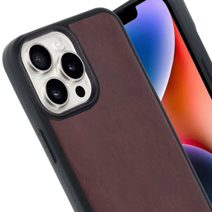 iPhone 14 Pro Max Aras Deri Kapak Kılıf - Bordo 2