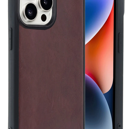 iPhone 14 Pro Max Aras Deri Kapak Kılıf - Bordo