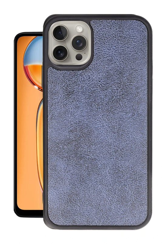 iPhone 14 Pro Max Aras Deri Kapak Kılıf - Lacivert