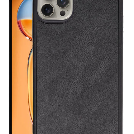 iPhone 14 Pro Max Aras Deri Kapak Kılıf - Siyah