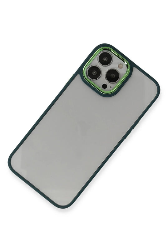 iPhone 14 Pro Max Dora Kapak Kılıf - Haki Yeşil 3