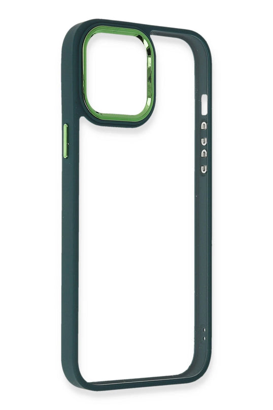 iPhone 14 Pro Max Dora Kapak Kılıf - Haki Yeşil 4