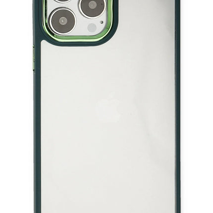 iPhone 14 Pro Max Dora Kapak Kılıf - Haki Yeşil 2