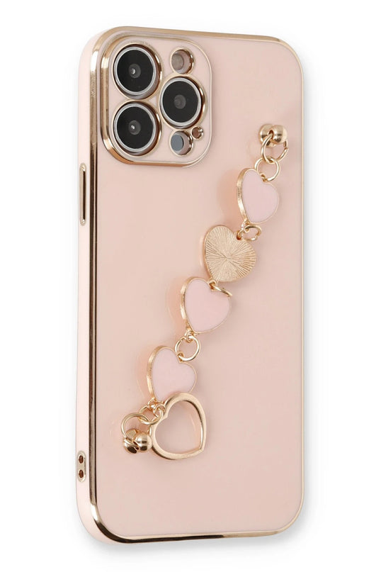 iPhone 14 Pro Max Esila Silikon Kılıf - Pudra