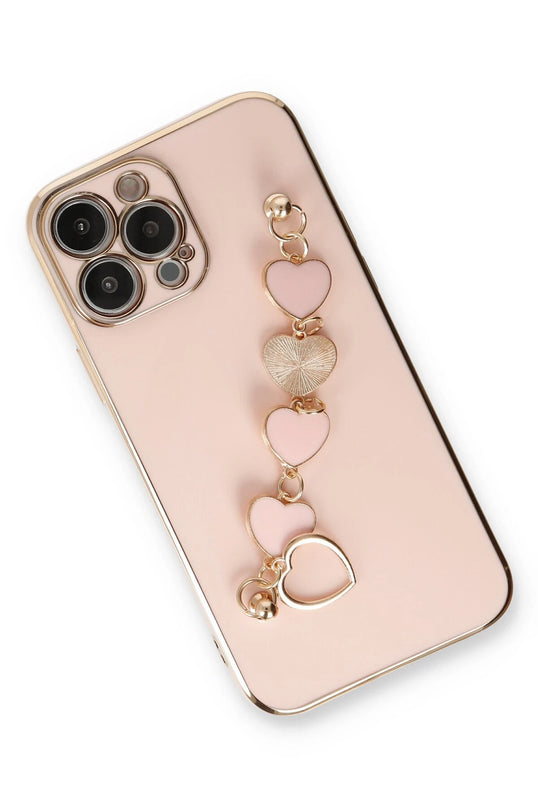 iPhone 14 Pro Max Esila Silikon Kılıf - Pudra 3