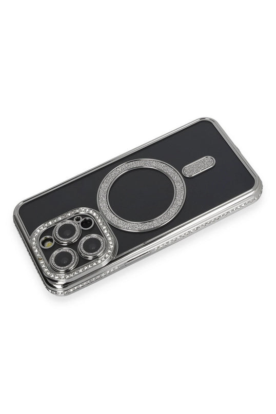 iPhone 14 Pro Max Joke Simli Magneticsafe Kılıf - Gri 2