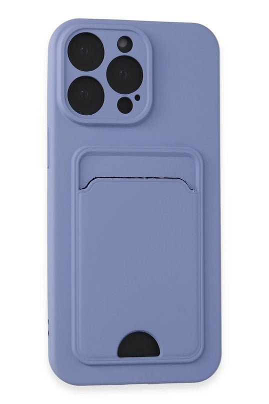 iPhone 14 Pro Max Kelvin Kartvizitli Silikon Kılıf - Lila