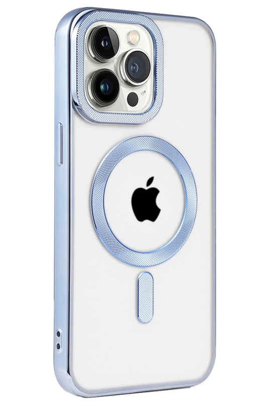 iPhone 14 Pro Max Kronos Magsafe Kapak Kılıf - Sierra Blue 2