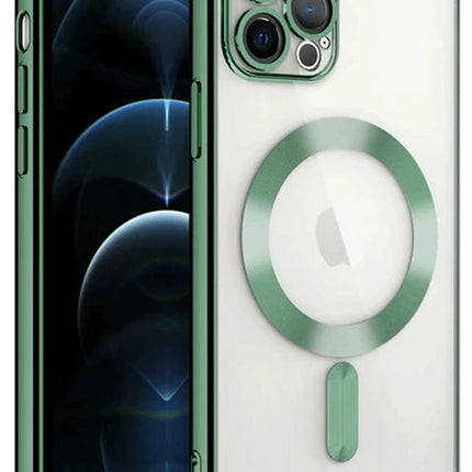 iPhone 14 Pro Max Kross Magneticsafe Kapak Kılıf - Koyu Yeşil
