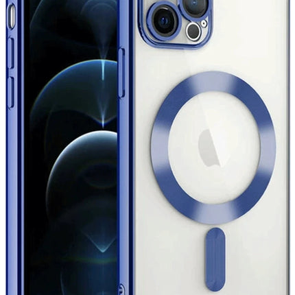 iPhone 14 Pro Max Kross Magneticsafe Kapak Kılıf - Lacivert