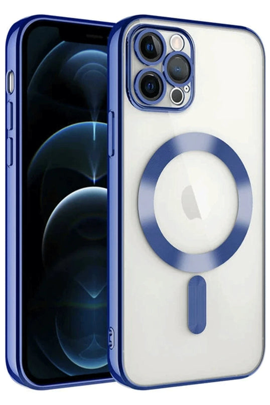 iPhone 14 Pro Max Kross Magneticsafe Kapak Kılıf - Lacivert