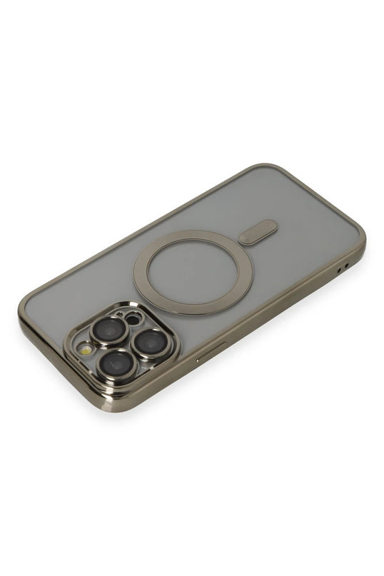 iPhone 14 Pro Max Kross Magneticsafe Kapak Kılıf - Titan Gri 3