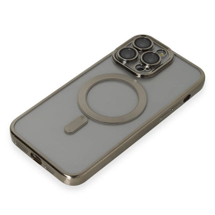 iPhone 14 Pro Max Kross Magneticsafe Kapak Kılıf - Titan Gri 4