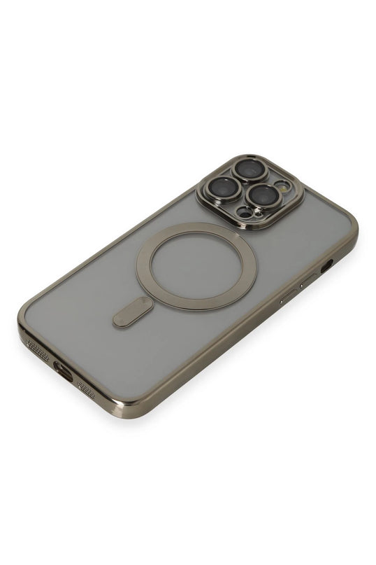 iPhone 14 Pro Max Kross Magneticsafe Kapak Kılıf - Titan Gri 4