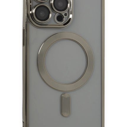 iPhone 14 Pro Max Kross Magneticsafe Kapak Kılıf - Titan Gri