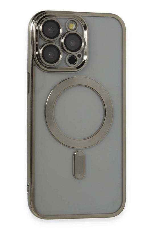 iPhone 14 Pro Max Kross Magneticsafe Kapak Kılıf - Titan Gri