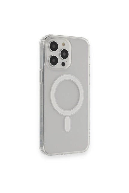 iPhone 14 Pro Max Matte Şeffaf Magneticsafe Kılıf