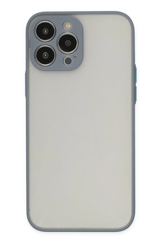 iPhone 14 Pro Max Montreal Silikon Kapak Kılıf - Gri