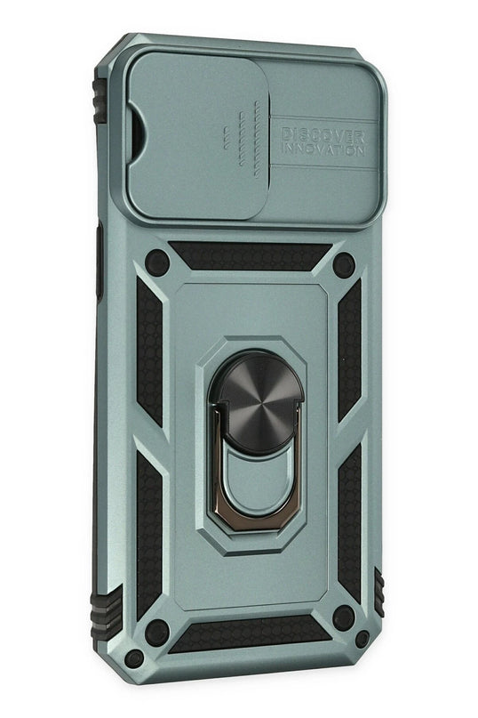 iPhone 14 Pro Max Pars Lens Yüzüklü Silikon Kılıf - Yeşil 2