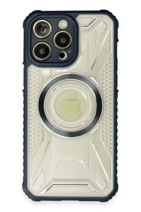 iPhone 14 Pro Max Prag Magneticsafe Kapak Kılıf - Lacivert