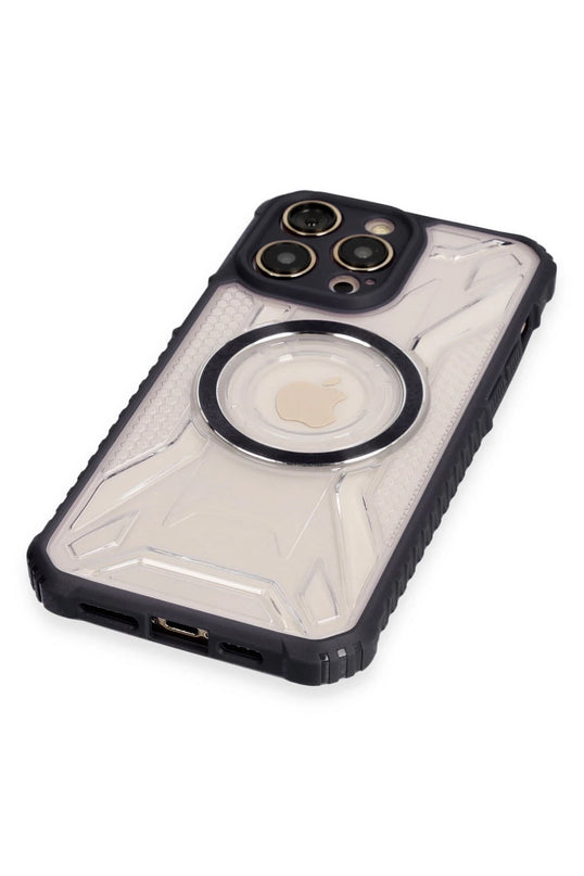 iPhone 14 Pro Max Prag Magneticsafe Kapak Kılıf - Siyah 4