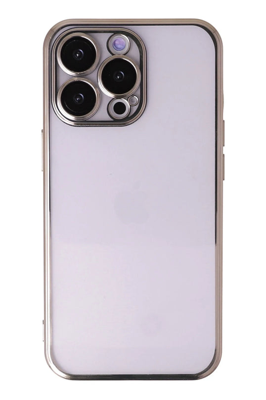 iPhone 14 Pro Max Razer Lensli Silikon Kılıf - Gold