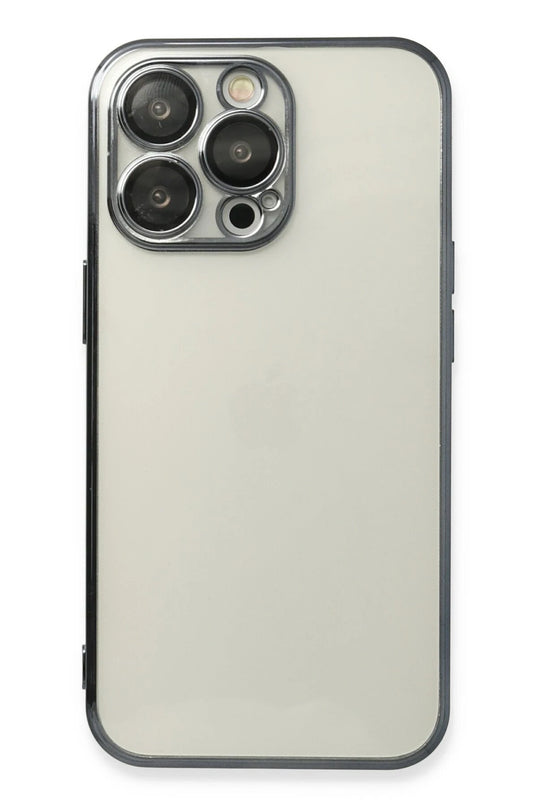 iPhone 14 Pro Max Razer Lensli Silikon Kılıf - Siyah