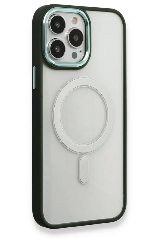 iPhone 14 Pro Max Room Magneticsafe Silikon Kılıf - Köknar Yeşili