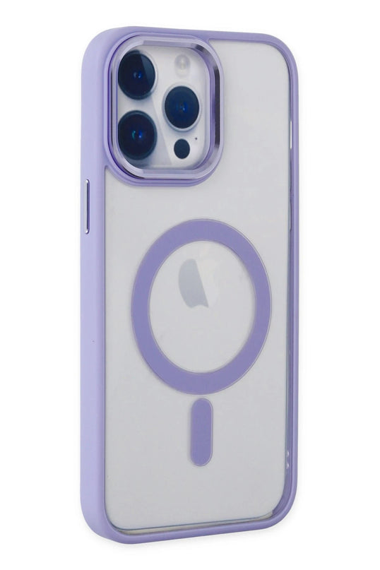 iPhone 14 Pro Max Room Magneticsafe Silikon Kılıf - Lila
