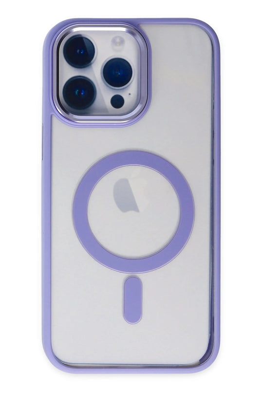 iPhone 14 Pro Max Room Magneticsafe Silikon Kılıf - Lila 2